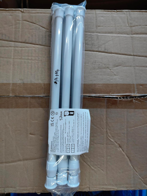 SIQUK 6 Pack Cupboard Bars Adjustable Spring Tension Rods White Refrigerator Bar Extendable Rod for DIY Projects, 12 to 20 Inches...