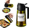 16oz Olive Oil Dispenser for Kitchen - 2 in 1 Olive Oil Dispenser and Oil Sprayer - Olive Oil Dispenser Bottle w/Stickers - Olive Oil Sprayer for ...