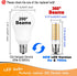 E17 LED Ceiling Fan Light Bulb 6W (60W Halogen Equivalent) 2700K Warm White 700lm 120V LED Intermediate Base Bulb for Appliance,Desk Lamp,Cabinet,...