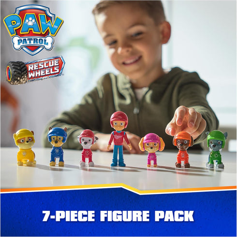 Paw Patrol: Rescue Wheels, Toy Figures Gift Pack, with 7 Collectible Action Figures, Kids Toys for Boys and Girls Ages 3 and up...