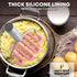 Zulay Kitchen Non-Scratch Potato Masher Kitchen Tool - Durable Stainless Steel Wrapped In Premium Silicone Mashed Potatoes Masher - Versatile Mash...