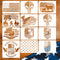 12pcs American Flag Stencil Star Stencils for Painting Union 50 Stars 1776 Military We The People Template for Flag Patriotic Wood Burning Stencil...