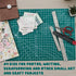 Self Healing Cutting Mat, A4 Self Healing Sewing Mat, Double Sided Quilting Craft Cutting Board for Hobby, Green Fabric Cutting Mat for Craft Art ...