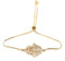LESLIE BOULES 18K Gold Plated Hamsa Bracelet for Women Adjustable Chain...
