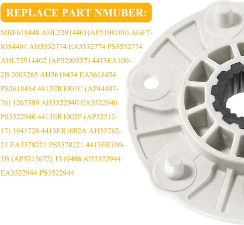 Washer Rotor Hub Assembly MBF618448 for LG Washing Machine?Original Version), Replace Part# PBT-GF30, 4413ER1001C, 4413EA1002B 4413ER1003B, 4413ER1002F