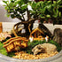 MECCANIXITY Miniature Path Artificial Garden Sculptures Statues Micro Bonsai Dollhouse for Fish Tank Landscape Decoration Garden Decoration Yellow...