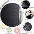 VELIMAX Total Blackout Window Film Silk Black Window Cover Decorative Window Privacy Film Removable Window Tint 100% Room Darkening Sun Blocking N...