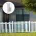 2PCS 2" x 3.5" Vinyl Fence Brackets, Rail Mount Bracket, Vinyl Fence Parts, Screws Included, White...