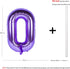 40 Inch Purple number Helium Foil Birthday Party Digit Balloons (Purple 0)...