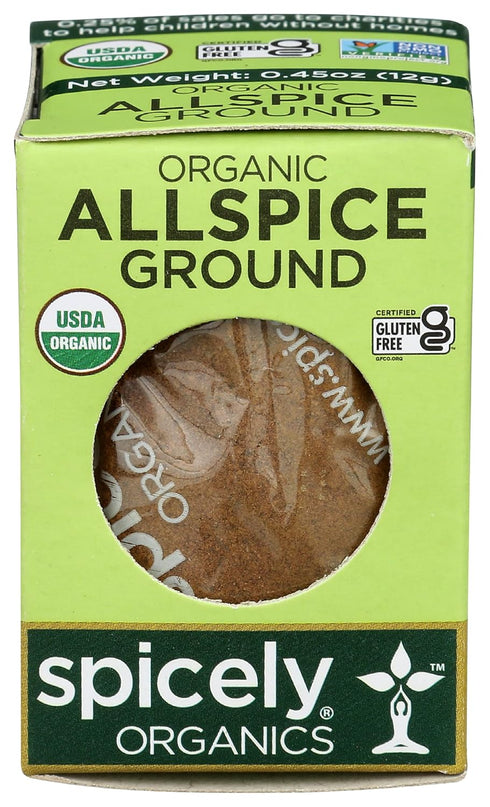 Spicely Organic Allspice Powder 0.45 Ounce ecoBox Certified Gluten-Free...