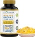 Omega 3 Burpless Max Strength Fish Oil Supplement, Dr. Formula 2000 mg with Vitamin E, 800 mg EPA 600 mg DHA Ultimate Brain, Hair Support Men & Wo...