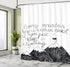 Ambesonne Wording Shower Curtain, Sketchy Mountains Hand Writing Style Letters Purpose Determination Success, Cloth Fabric Bathroom Decor Set with...