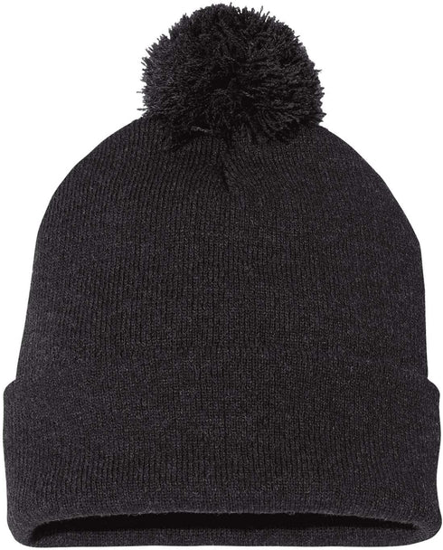 Sportsman Blank 12" Pom Knit Heather-Charcoal...