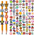 100PCS Pencil Toppers,Cute Pencil Charms for Kids classroom prizes elementary Pencil Decorations for School Supplies, Classroom Rewards Kids Incen...