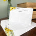 321Done Folding Recipe Cards (Set of 50) Sunflowers on White, From the Kitchen Of - Folds to 3x5 from 6x5 - Retro Vintage Wedding Baby Bridal Show...