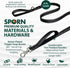 Sporn Dual Handle Padded Dog Training Leash, 6ft Long Dog Leash Heavy Duty for Maximum Control, 360-Degree Swivel with Reflective Strap for High V...