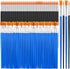200 Pcs Small Paint Brushes Bulk, Anezus Kids Paint Brushes Detail Fine Brushes with Flat and Round Tip Acrylic Paint Brushes Set for Classroom Wa...