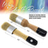 Chalk Furniture Paint Brushes for Furniture Painting, Milk Paint, Wax, Stencil Brushes, Home Furniture Paint - 2 Piece Round Chalked Paint Brushes...