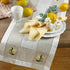 SARO LIFESTYLE Hommage Brodé Collection Table-Toppers, 15" x 70", Ivory...