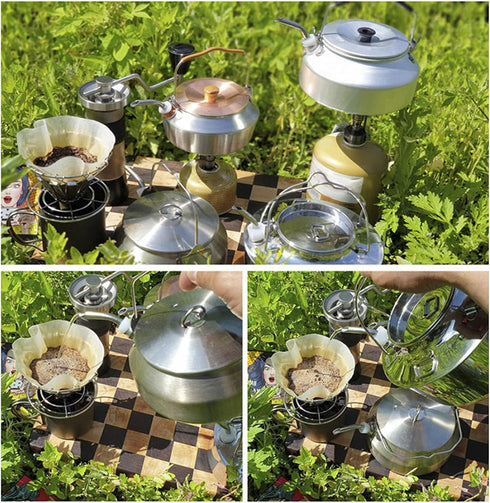 Stainless Steel Extended Kettle Spout with 10cm Brush, Coffee Kettle Spout for Home Kitchen Outdoor Use...