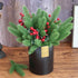 30pcs Artificial Pine Branches Green Plants Pine Needles DIY Accessories for Garland Wreath Christmas and Home Garden Decor...
