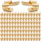 100 Pcs Piggyback Spade Connectors, 3 Way Adapter Dual Male to Single Female Brass Quick Disconnect Connectors Piggyback Terminals Crimp Terminals...