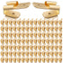 100 Pcs Piggyback Spade Connectors, 3 Way Adapter Dual Male to Single Female Brass Quick Disconnect Connectors Piggyback Terminals Crimp Terminals...