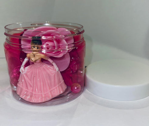 Sensory Play Dough Jar kit Toddlers. One jar of Non-toxic Air Dry Clay Educational Light Clay long lasting for Kids (ONE JAR Bright Pink Doll/Prin...