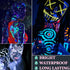 6 Pcs Glow in Dark Face Body Paint,Neon Fluorescent Blacklight Glow Face Makeup Set,Washable & Quicker Dry Neon Face Body Paint for Party Supplies...
