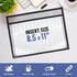 5 Pack Horizontal Job Ticket Holders 8.5x11 - Landscape Shop Ticket Holders 8 1/2 x 11 - Work Order Plastic Sleeves for Documents - Dry Erase Pock...