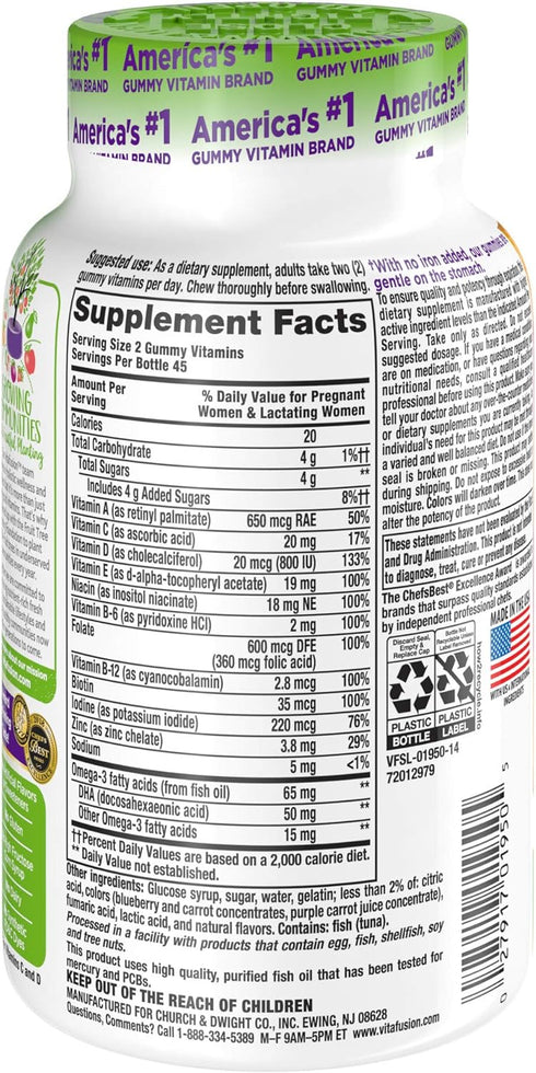 Vitafusion PreNatal Gummy Vitamins, 90ct...