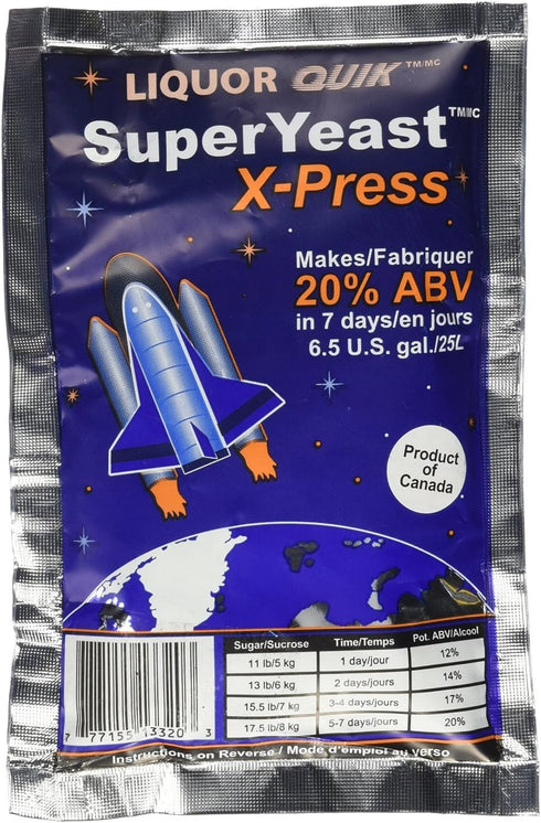 Liquor Quik Super Yeast X-Press (Makes 6.5 U.S. gal./25L)...