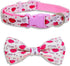 Valentine Dog Bow Tie Collar, Holiday Let's Kiss and XOXO Collar for Large Medium Small Pets Puppies (Large-(16-27") Neck * 1" Wide, Let Kiss)...