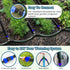 Flat Soaker Hose 25 50 ft for Garden Beds Heavy Duty Double Layer Drip Hose Linkable Drip Irrigation Hose Save 80% Water for Garden Lawn Flower Be...