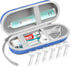 Electric Toothbrush Travel Case, Hard Storage Bag with Electric Toothbrush Caps...