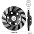 SUNJOYCO 4.5 inch Concrete Grinding Wheel, 12-Segment Heavy Duty Turbo Row Diamond Cup Grinding Wheel Angle Grinder Disc for Granite Stone Marble ...