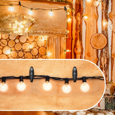 SELEWARE 30PCS Screw in Hooks for Hanging Outdoor String Lights, Windproof Christmas Light Hanger Hooks, Black Wall Hooks for Patio Gazebo Fence t...
