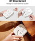 20W Travel Power Strip SUPERDANNY 3-Foot Wrap Up Extension Cord with 3 Outlets and 3 Fast Charging USBs, No Surge Protector Cruise Approved Portab...