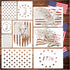 American Flag Stencil Star Stencils for Painting Union 50 Stars 1776 Military We The People Template for Flag Patriotic Wood Burning Stencils for ...