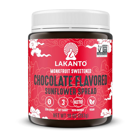 Lakanto Sugar Free Chocolate Sunflower Spread - Monk Fruit Sweetener, Keto Diet Friendly, Vegan, Dutch Cocoa, Chocolate Spread Use for Breakfast, ...