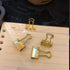 Gold Binder Clips Mini Metal Clamp 3/5" / 0.6-inch / 15-mm (Golden, 40-Count)...