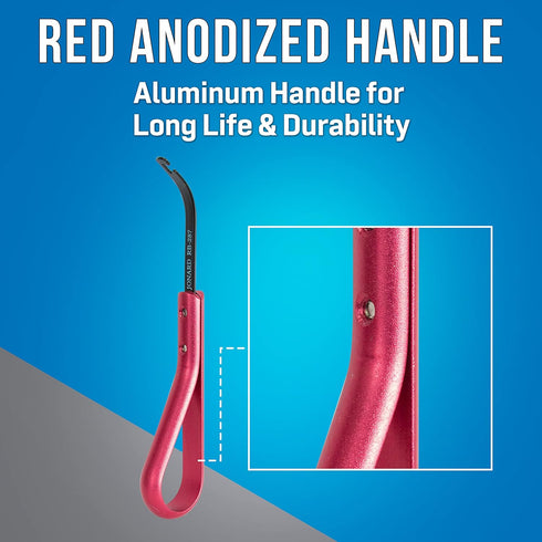 Jonard JIC-287 Cable Lacing Needle with Red Anodized Aluminum Handle, 5-3/4" Length...