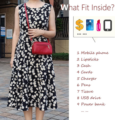 PORT&LOTUS Crossbody Bags for Women Small Purses for Women Cross Body Purse with Adjusted Strap...