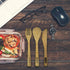 Travel Utensils with Case Set Fork, Knife, Spoon, Chopsticks, Straw, Straw-cleaning brush, Travel Pouch and Carabiner, Excellent For Everyday Use!...
