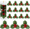 Christmas Holly Berries for Crafts Faux Berries Flowers and Holly Leaves Christmas Wreath Fillers for Vase Fillers Floating Candle Table Centerpie...