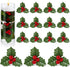 Christmas Holly Berries for Crafts Faux Berries Flowers and Holly Leaves Christmas Wreath Fillers for Vase Fillers Floating Candle Table Centerpie...