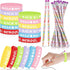 Sabary 48 Pcs Welcome Back to School Pencils Rubber Bracelets Back to School Supplies Set School Party Favors First Day of School Gifts for Kids K...