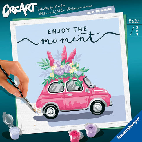 Ravensburger CreArt Enjoy The Moment Paint by Numbers Kit for Adults - Painting Arts and Crafts for Ages 12 and Up...