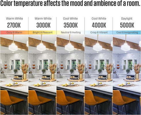 Westinghouse 5141100 11 Watt (80 Watt Equivalent) 5-6 Inch Recessed LED Downlight with Color Temperature Selection, Dimmable, ENERGY STAR, Medium ...