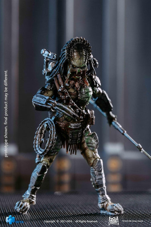 Hiya Toys Exquisite Mini Series 1/18 Scale 5 Inch AVPR Battle Damage Wolf Predator Action Figure...